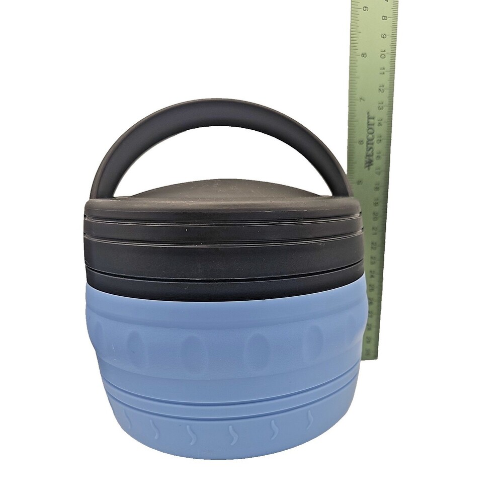 Aladdin Insulated Food Container W/Lid & Carrying Handle Divided Bowl Micro Ok
